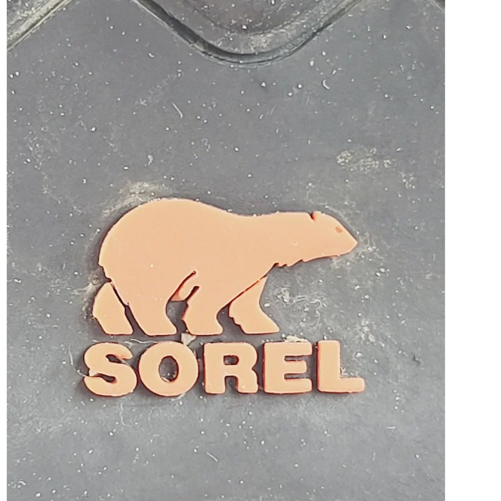 Sorel Lace Up Round Toe Hiking Boot/ Utility Boots Men Size 10 Gray Black Orange